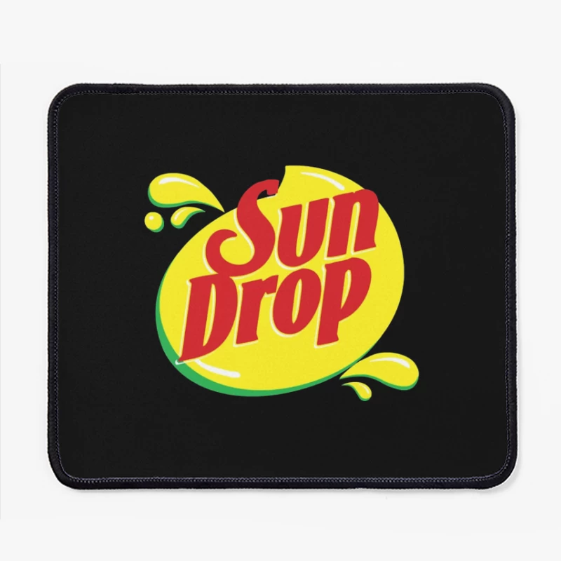 Sun Drop Soda Brand Vintage Logo Design Mouse Pad