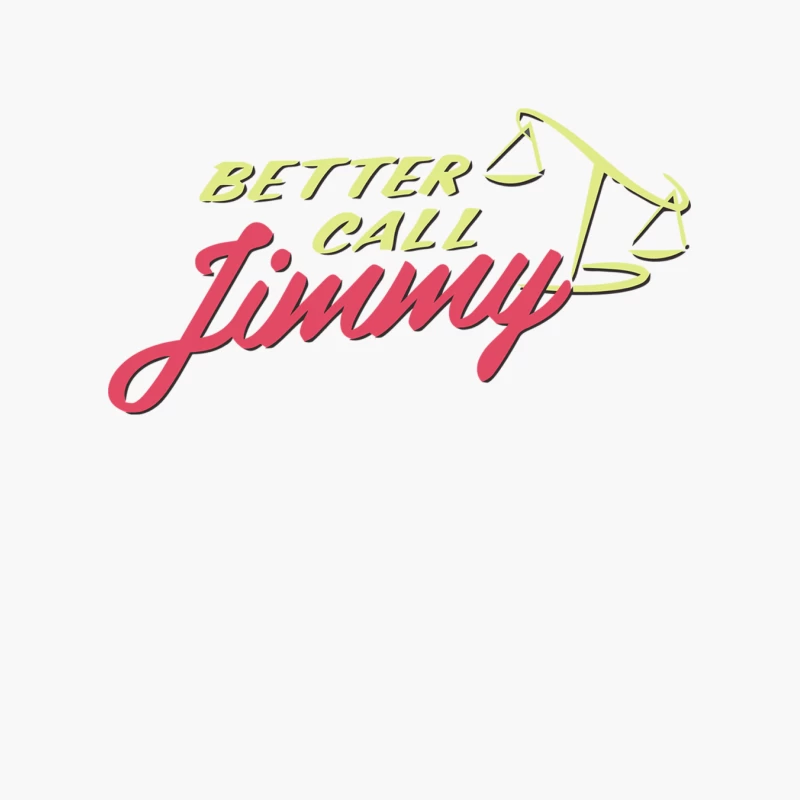 Better Call Jimmy: Legal Logo with Scales of Justice Cotton Tote Bag