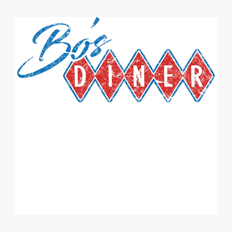 Bos Diner Throw Pillow