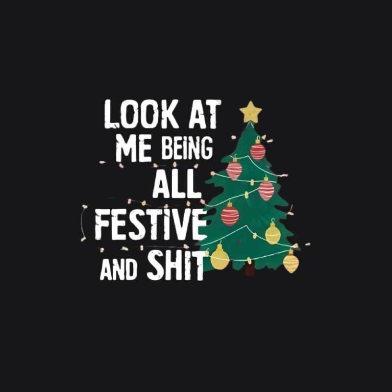 Sapin de Noël avec phrase humoristique Femme Sweat à capuche