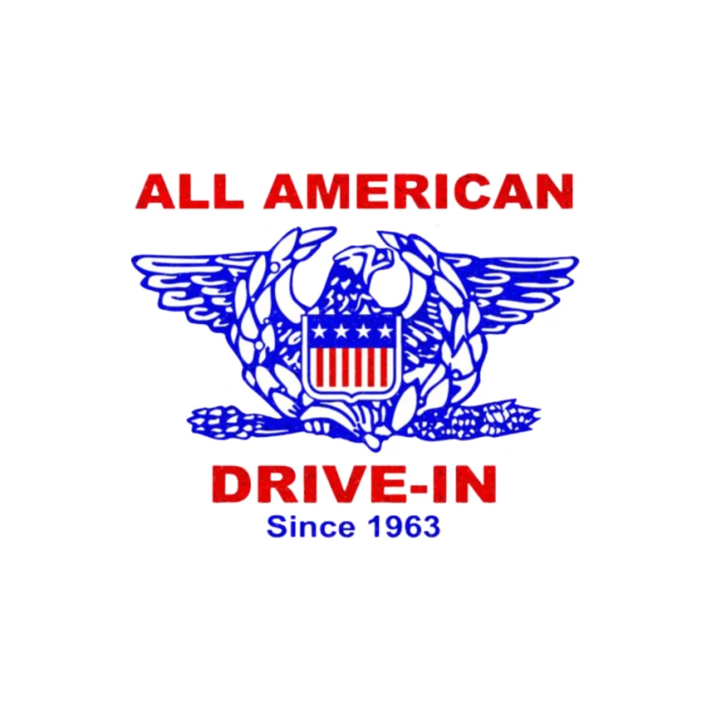 All american burger Drive In Pin