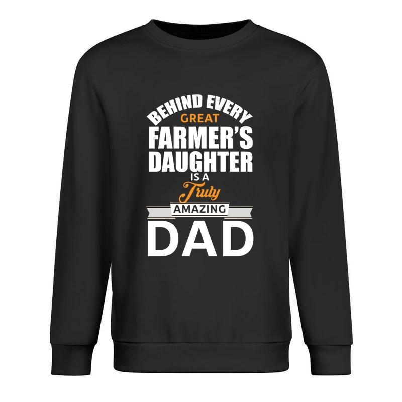 Hommage à un Papa de Fille de Fermier Homme Sweat-shirt à enfiler