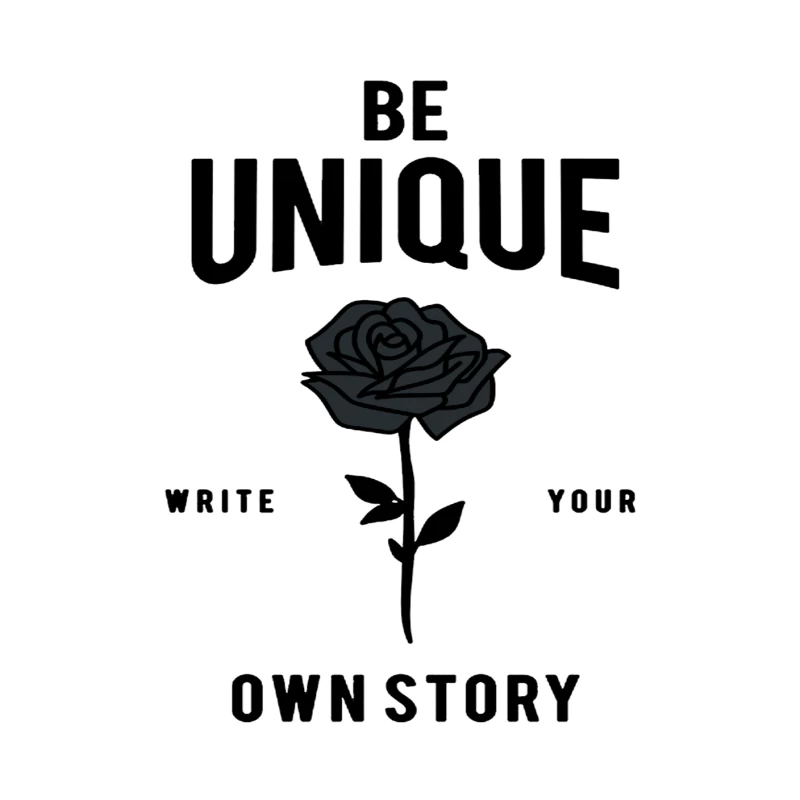 Be Unique - Write Your Own Story Throw Pillow