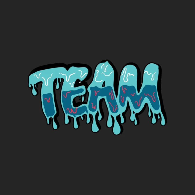 Graffiti-Stil TEAM Design Herren Pullover Sweatshirt