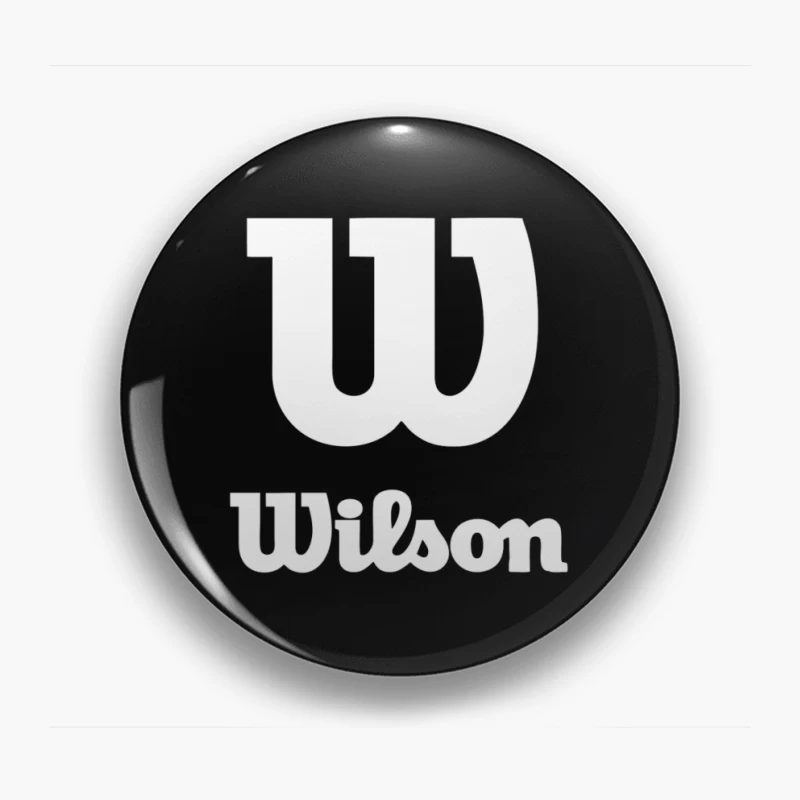 Wilson Sports Brand White Logo Design Pin