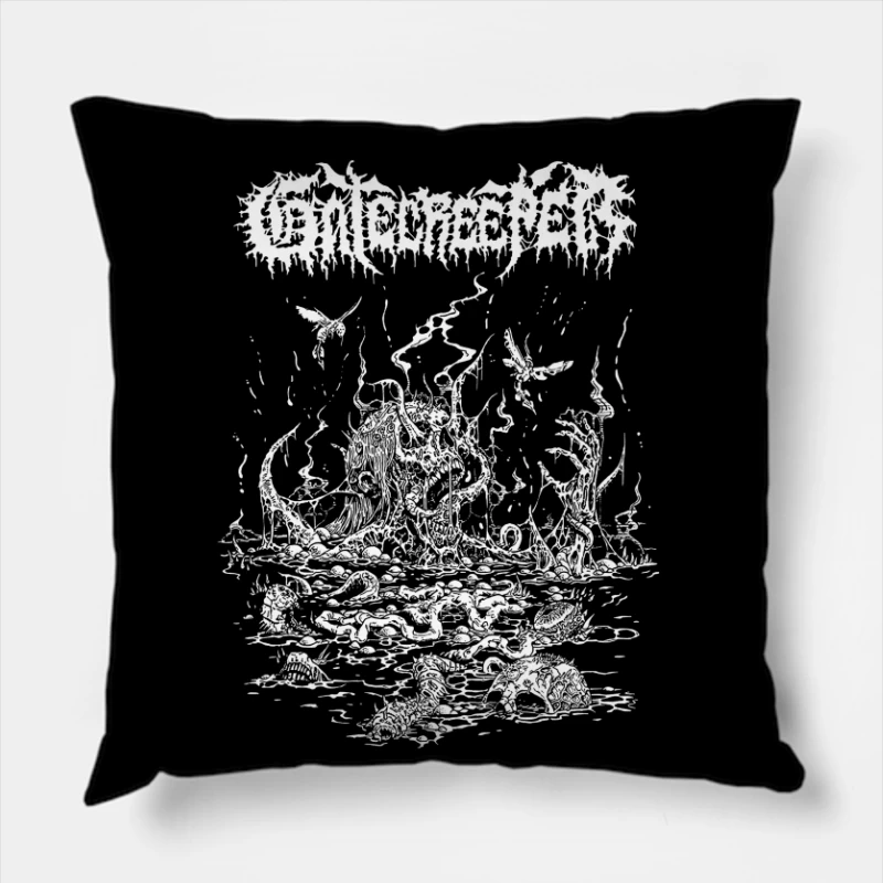 Gatecreeper Deserted Throw Pillow