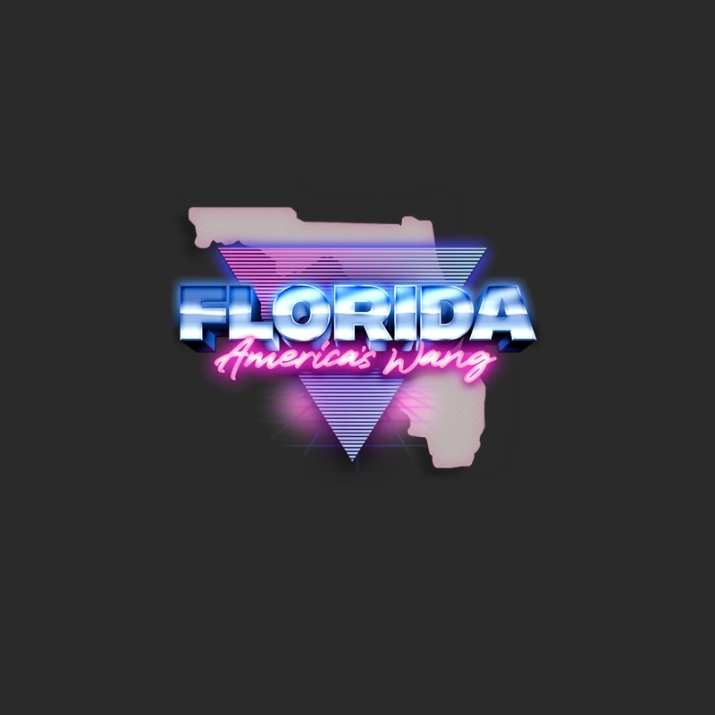 Florida America_s Wang  80s Retro Style Design Baseball Cap
