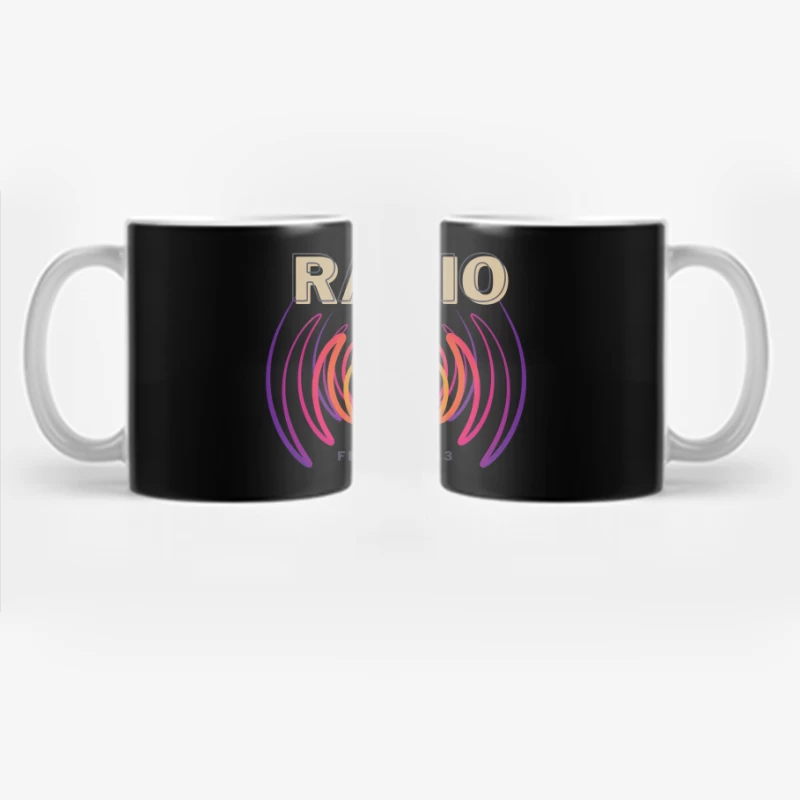 Radio Day – Vibrant Soundwave Celebration Coffee Mug