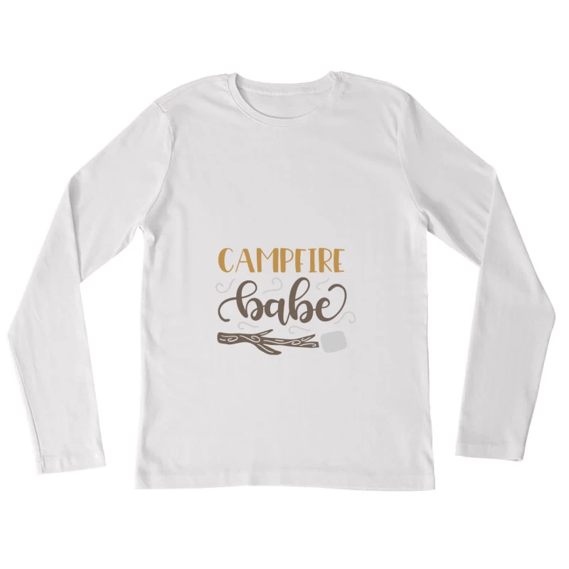 Design de Campfire Babe Femme Manches Longues T-Shirt