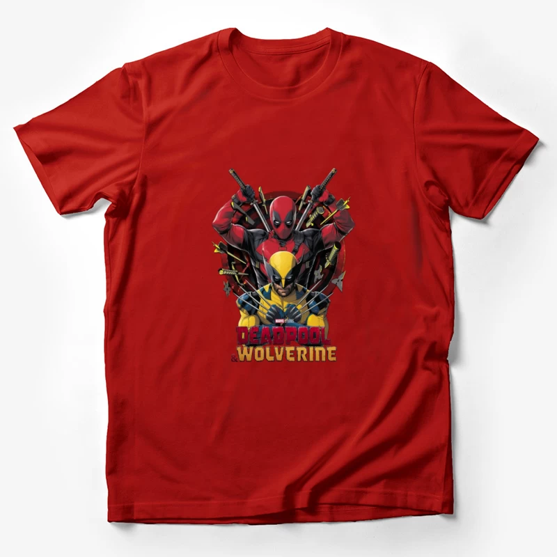 Deadpool and Wolverine Artwork Male T-Shirt