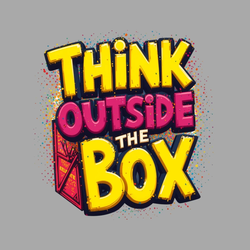 Think Outside the Box Design Female Pullover Hoodie