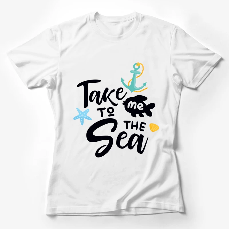 Décoration marine avec texte inspirant Femme T-Shirt