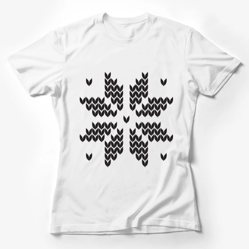 Motif géométrique en chevrons Femme T-Shirt
