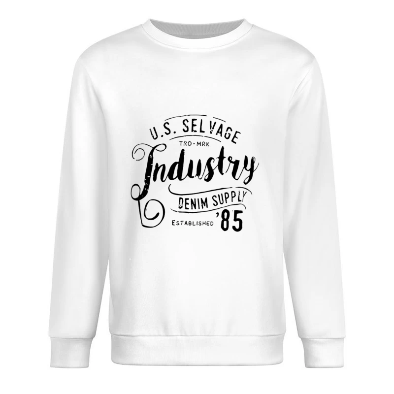 U.S. Selvedge Denim Industrie-Design von '85 Herren Pullover Sweatshirt