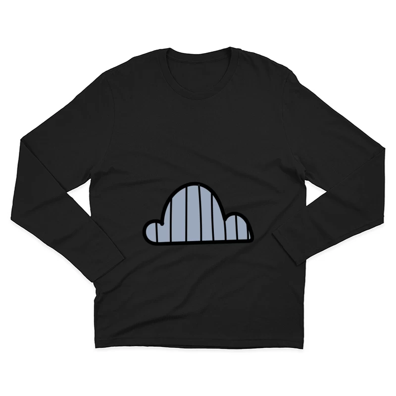 Nuage abstrait rayé Homme Manches Longues T-Shirt