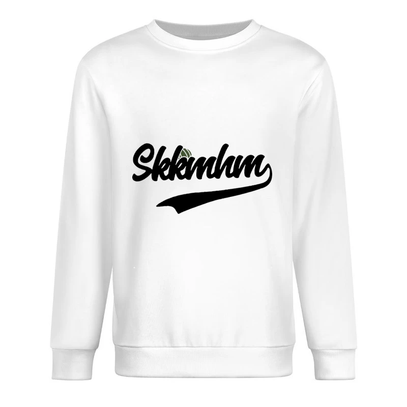 Schriftzug mit abstrakter Note Herren Pullover Sweatshirt