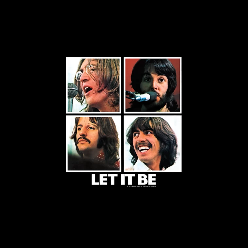 Four Classic Snapshots from The Let It Be Recording Sessions Mouse Pad