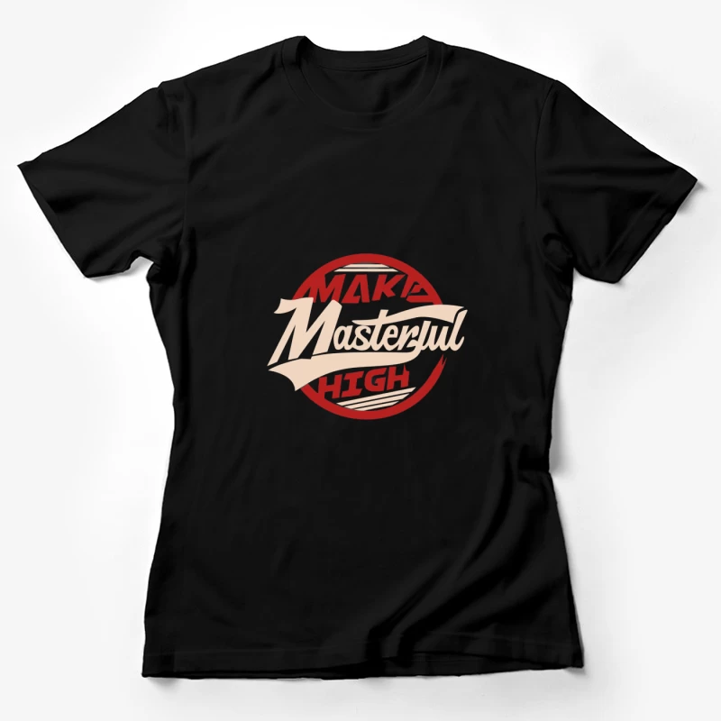 Retro Logo Design Damen T-Shirt