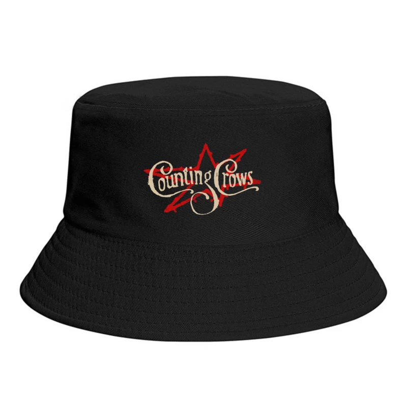 Counting Crows Blue Script Star Bucket Hat