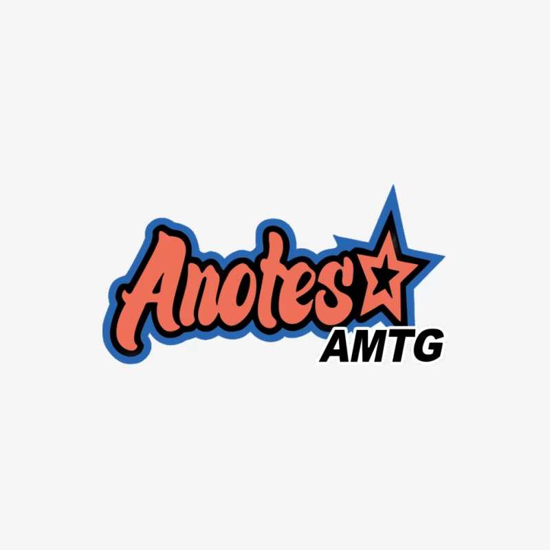 Anotes Logo Design mit Stern Herren Langarm T-Shirt
