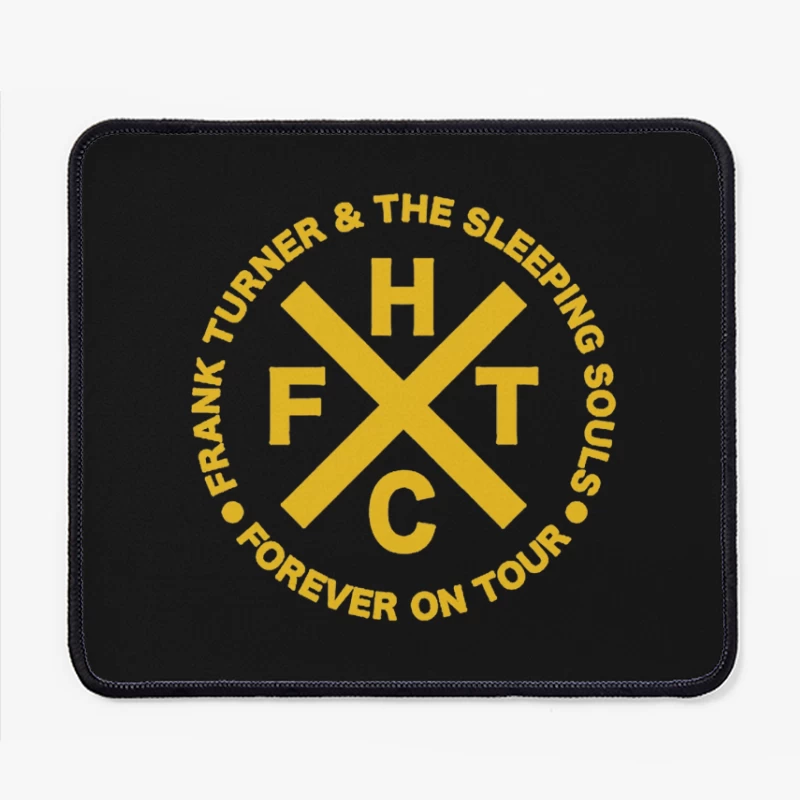 Frank Turner & The Sleeping Souls Band Logo - Forever On Tour Circular Design Mouse Pad