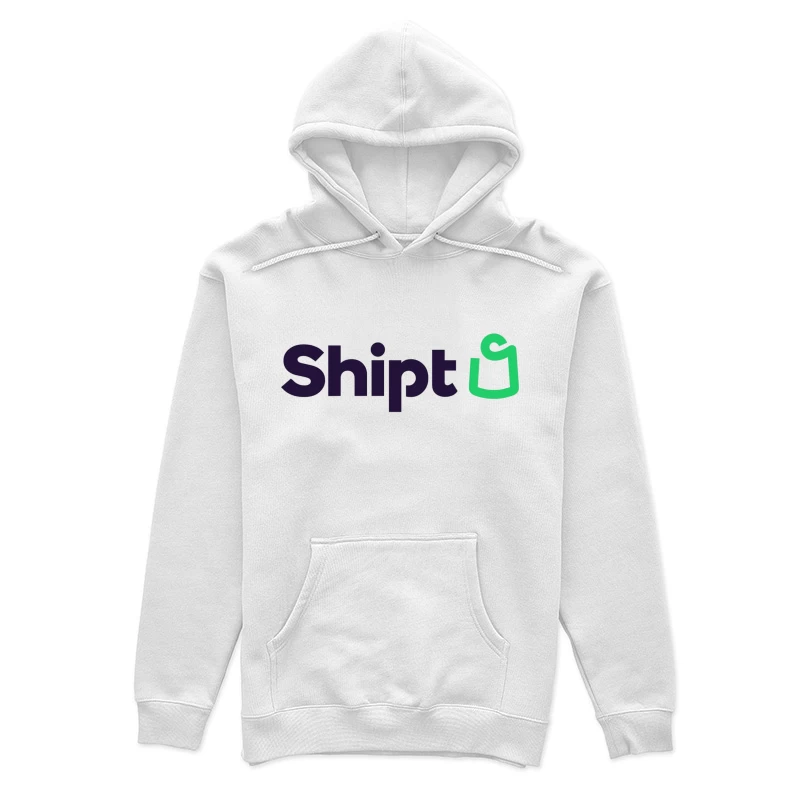 Shipt Modern Minimalist Logo with Green Hanger Icon Female Pullover Hoodie