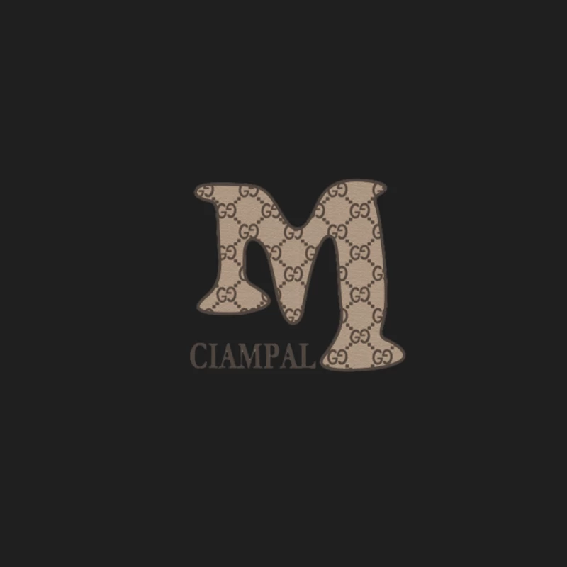 Design mit Muster und Buchstabe M Herren Tanktops