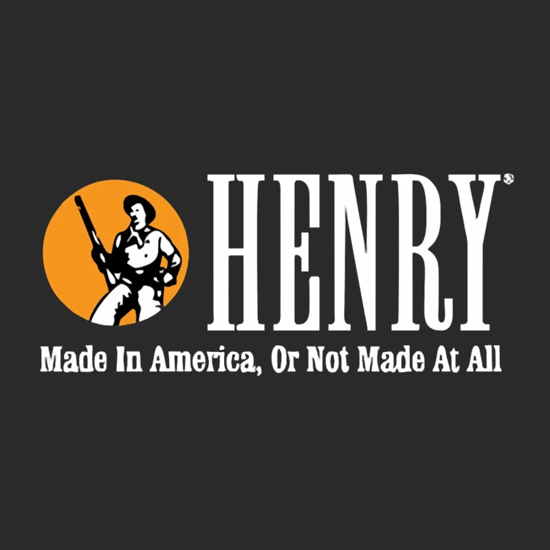 Henry Rifles Vintage Logo with American Manufacturing Slogan Baseball Cap