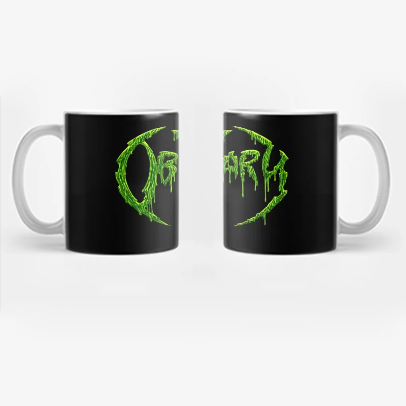 Obituary Green Logo Coffee Mug