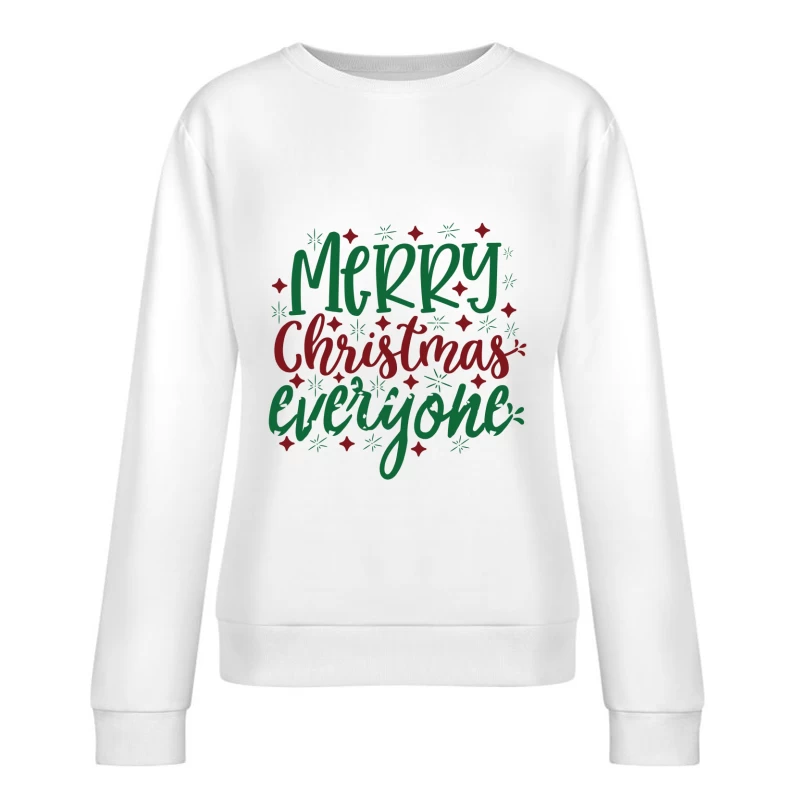 Message de Noël coloré et festif Femme Sweat-shirt à enfiler