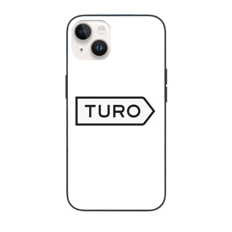 Turo Car-Sharing Service Minimalist Arrow Logo iPhone Case