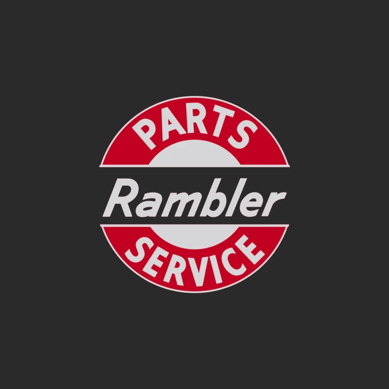 Vintage Rambler Parts & Service Logo Design Baseball Cap