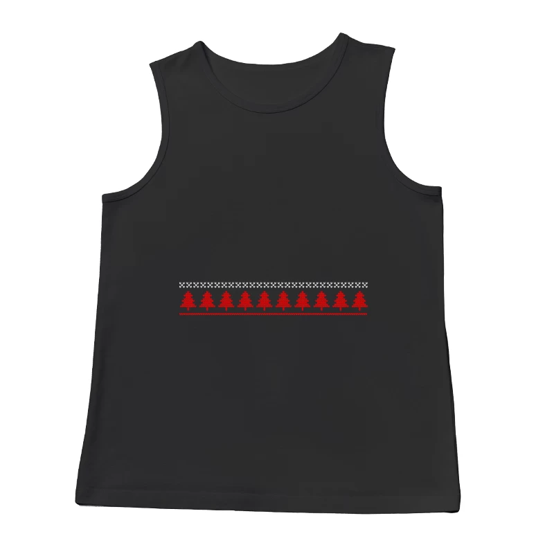 Motif de Noël en tricot rouge et blanc Homme Débardeur
