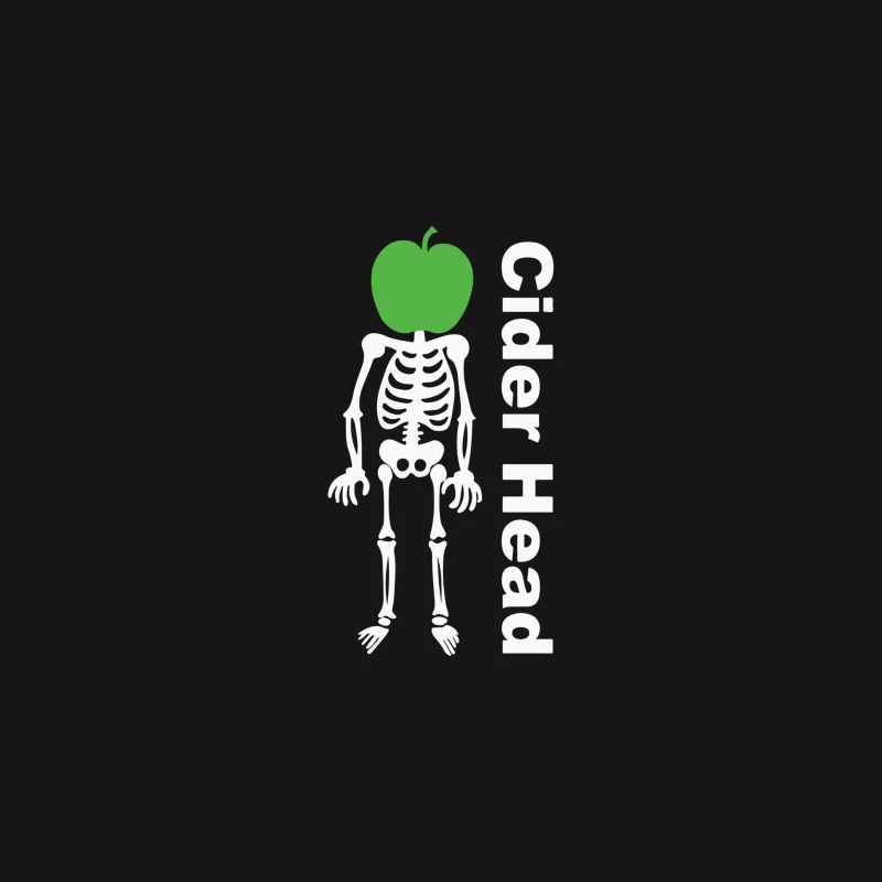 Ciderhead Cider Drinking Skeleton and Apple Desk Mat