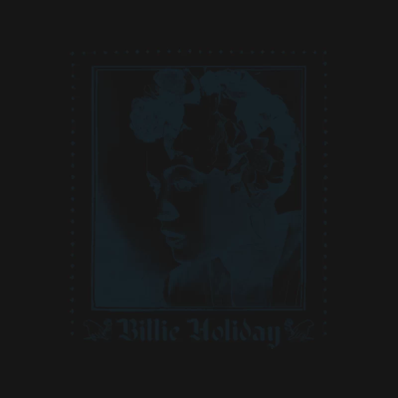 Billie Holiday  Original Retro Fan Art Design Mouse Pad