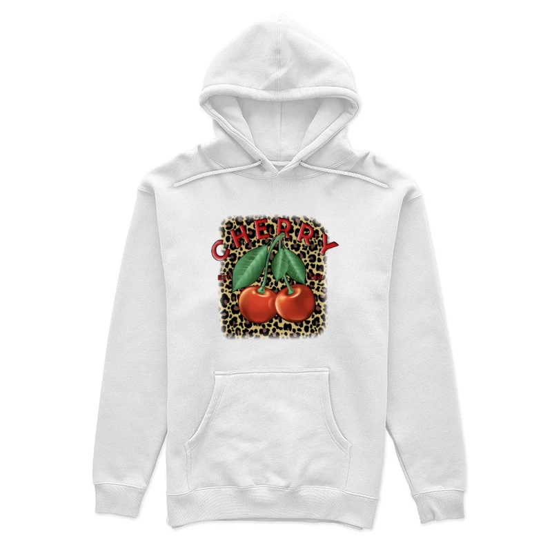 Kirsch-Design mit Leopardenmuster Damen Pullover Hoodie