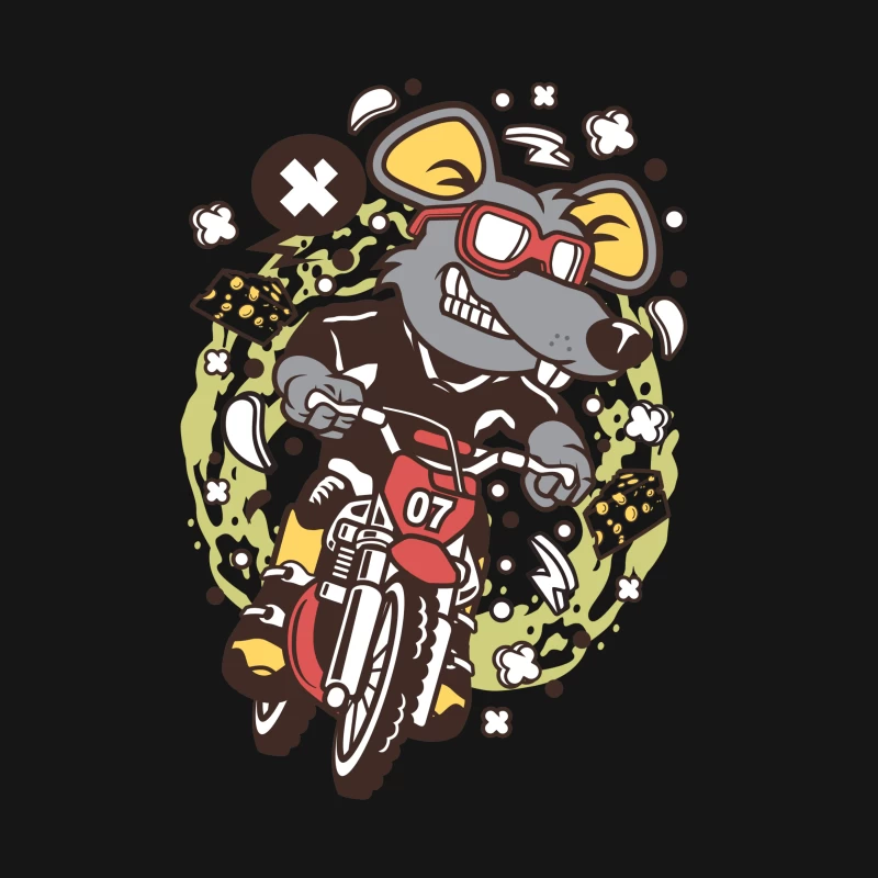 Souris intrépide sur une moto Femme T-Shirt