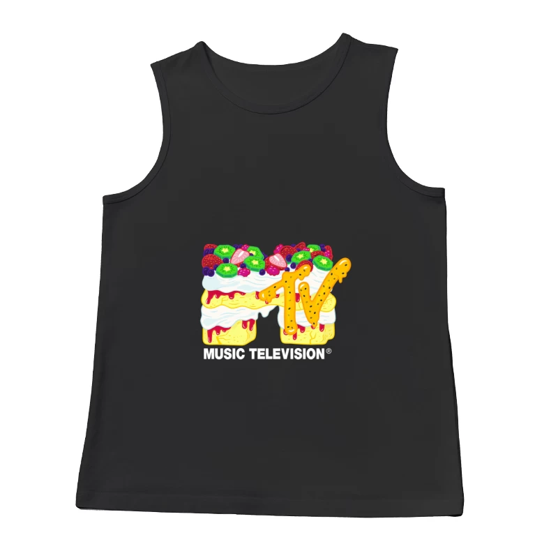 MTV Dessert Logo mit Früchten Herren Tanktops