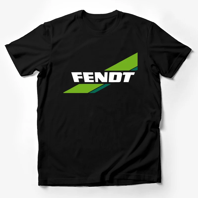 Fendt Agricultural Machinery Logo with Green Diagonal Stripes Male T-Shirt