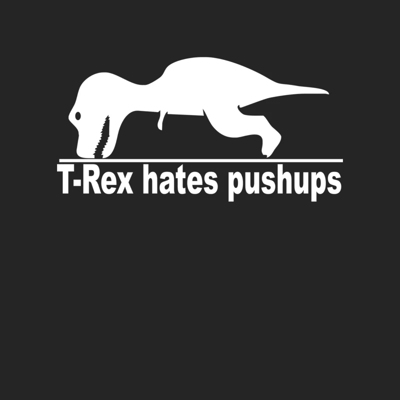 T-Rex Hates Pushups funny Female Pullover Sweatshirt
