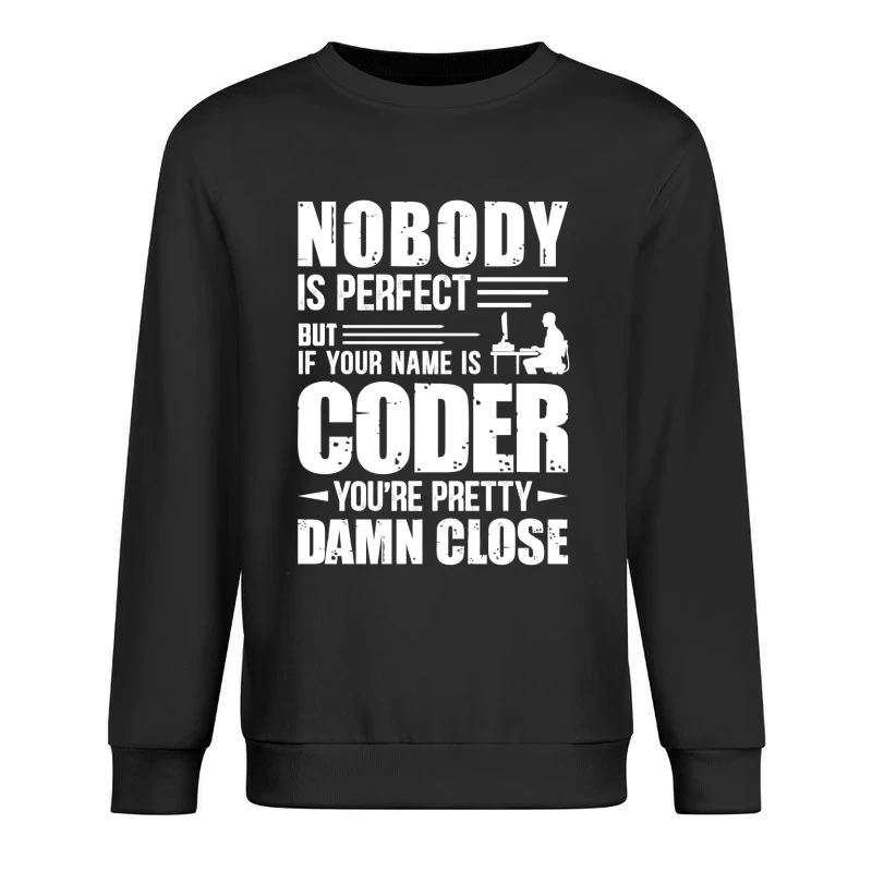 Motivation pour les programmeurs: Personne n'est parfait Homme Sweat-shirt à enfiler