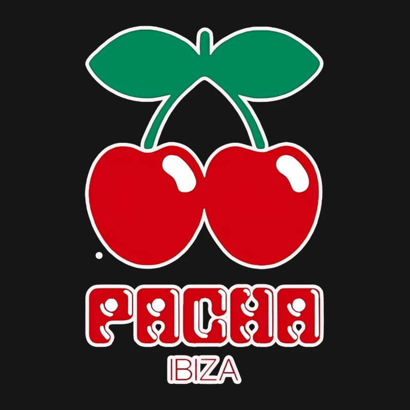 Pacha Ibiza Nightclub's Iconic Cherry Logo Female T-Shirt