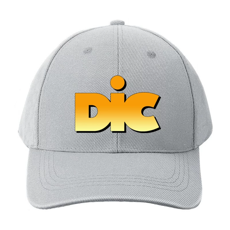 DIC Entertainment Logo Design with Orange Gradient Effect Baseball Cap