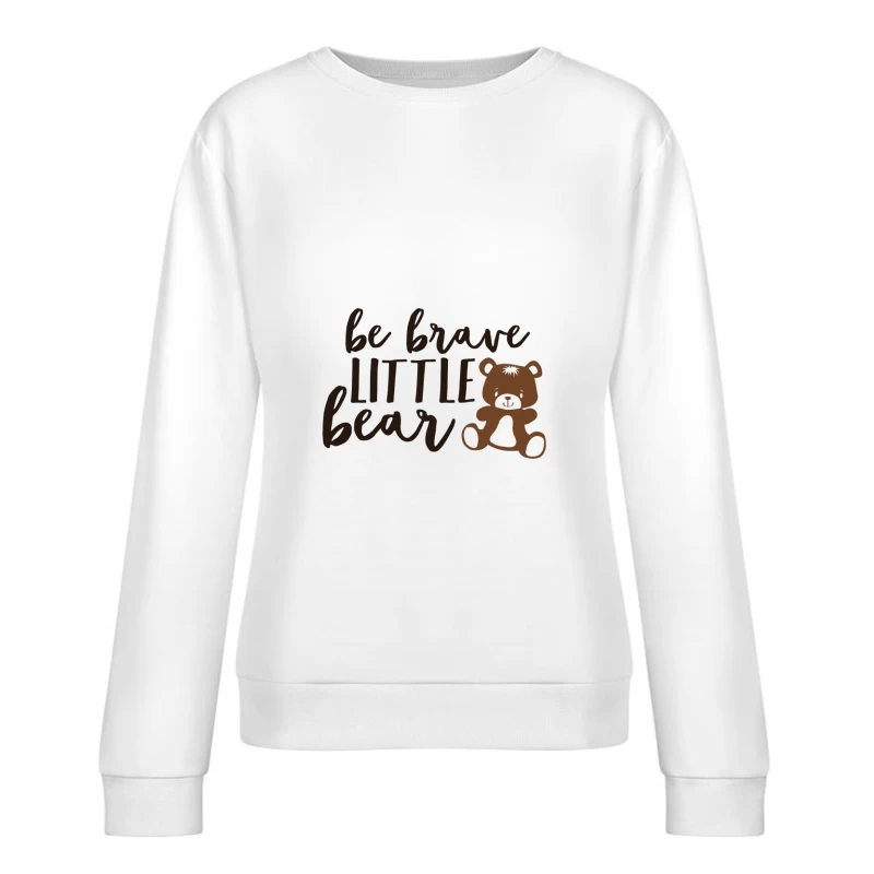 Motivation pour Enfant avec Ours Femme Sweat-shirt à enfiler