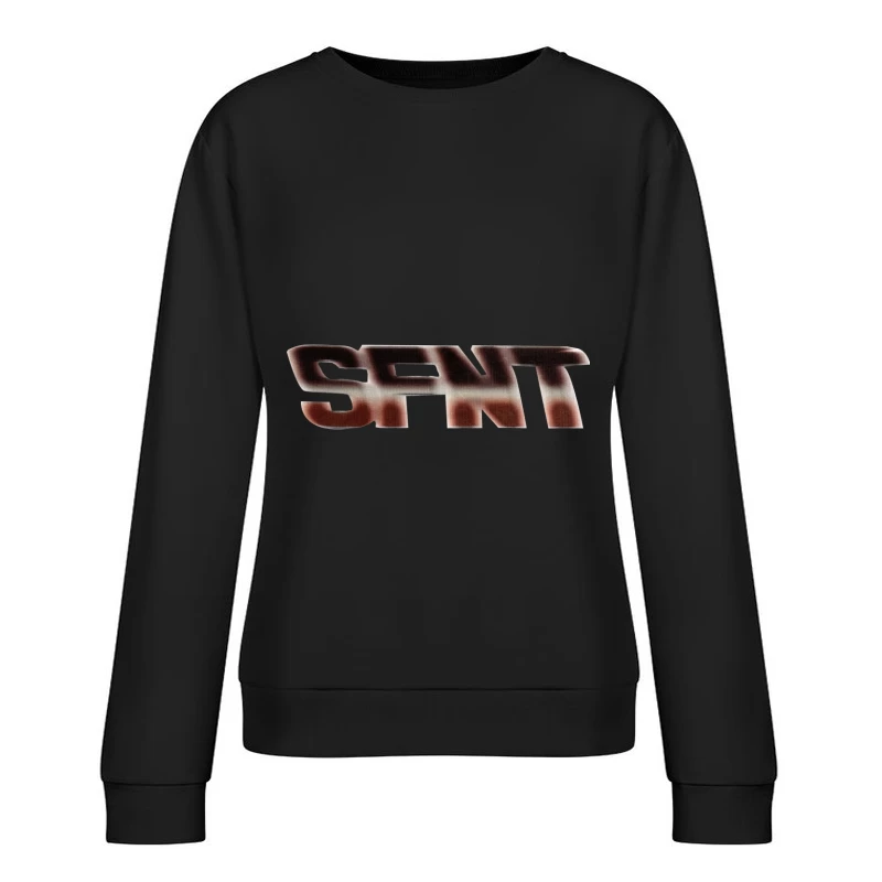Verzerrte SFNT-Typografie Damen Pullover Sweatshirt