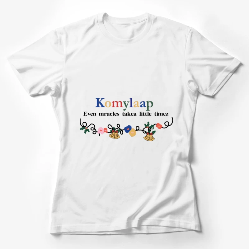 Weihnachtsdesign mit Weihnachtsglocken Damen T-Shirt