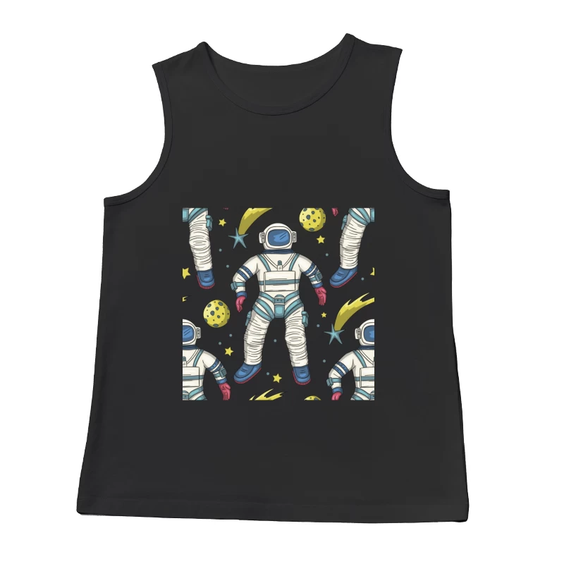 Astronautenmuster im Weltraum Herren Tanktops