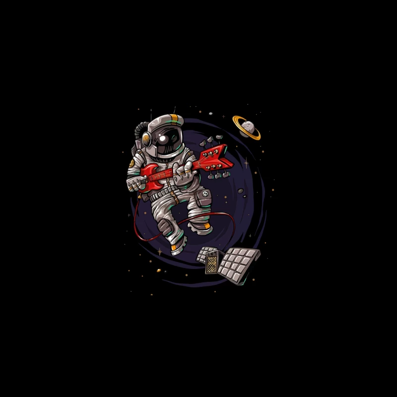 Astronaut Rocker in Space Desk Mat