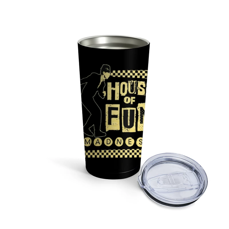 Madness - House of Fun Vintage Band Logo Design Travel Mug