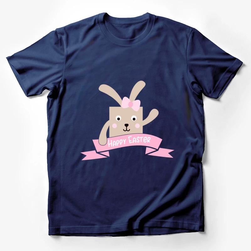 Lapin de Pâques avec Bannière Homme T-Shirt